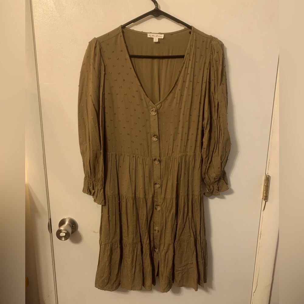 Olive green dress